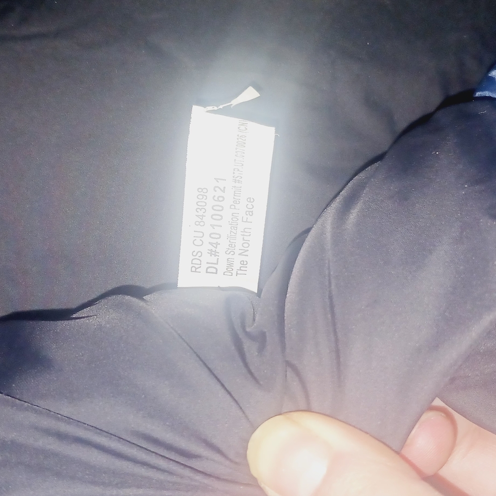 NWT-North Face Blue and Black Vest - Picture 2 of 3